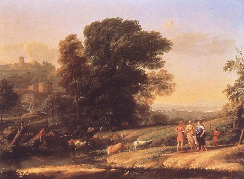 Claude Lorrain Landscape with Cephalus and Procris Reunited by Diana sdf Sweden oil painting art
